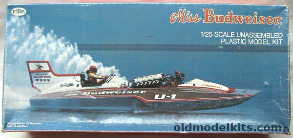 Testors 1/25 Miss Budweiser - Hydroplane Speed Boat, 124 plastic model kit